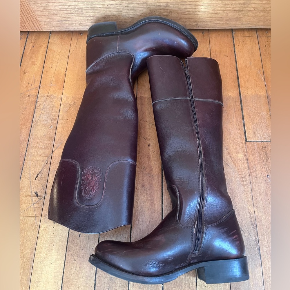 Sonora tall brown leather riding boots size 6.5 - Picture 7 of 7